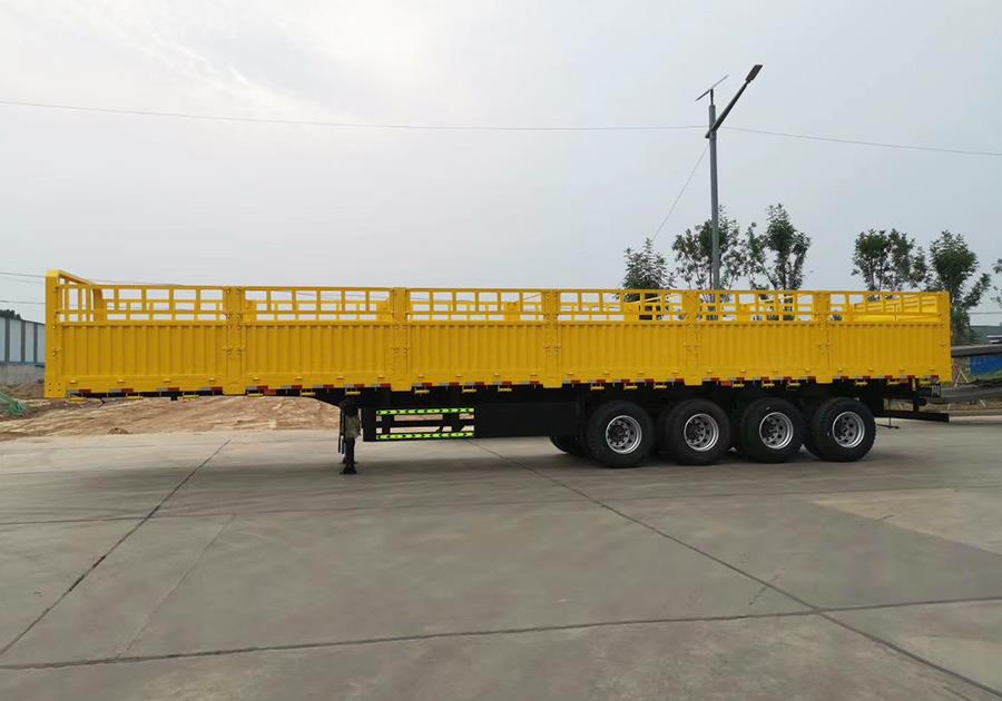 4 axles 40ft 150cm dropside trailer