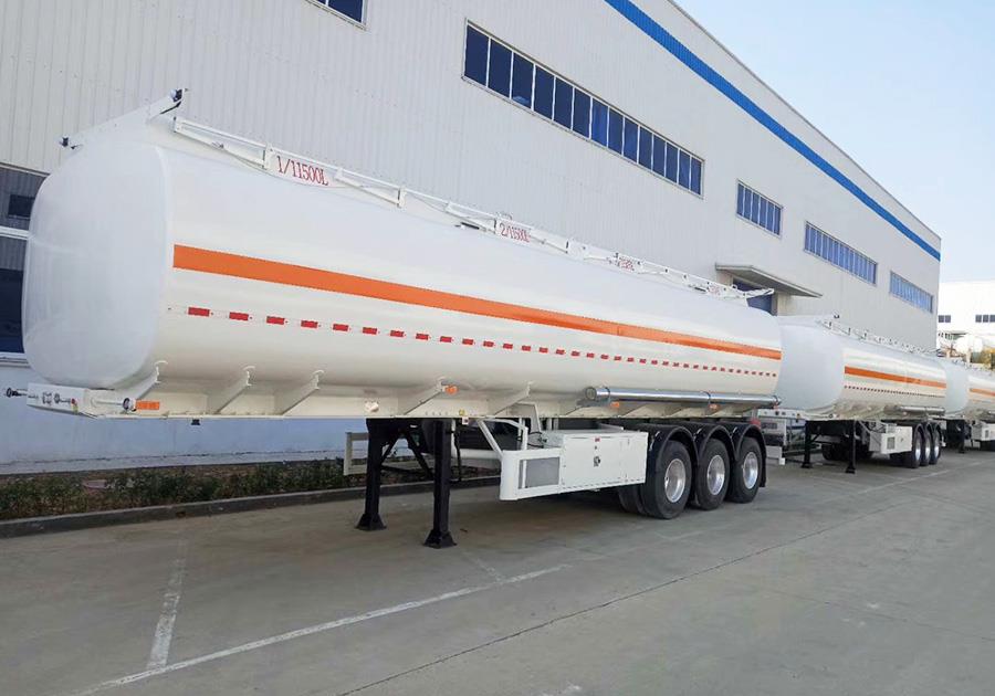 3 Axles 40000liters steel tank trailer