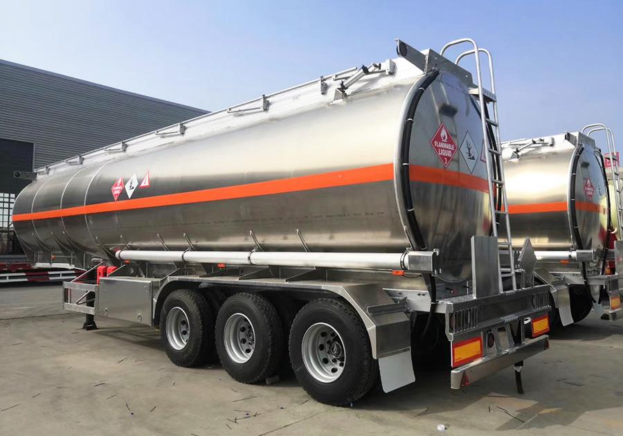 3 Axles 46000liters alluminum alloy tank trailer