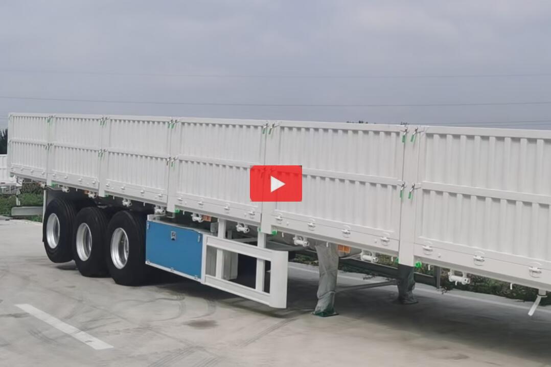 3 axles 40ft 100cm dropside trailer