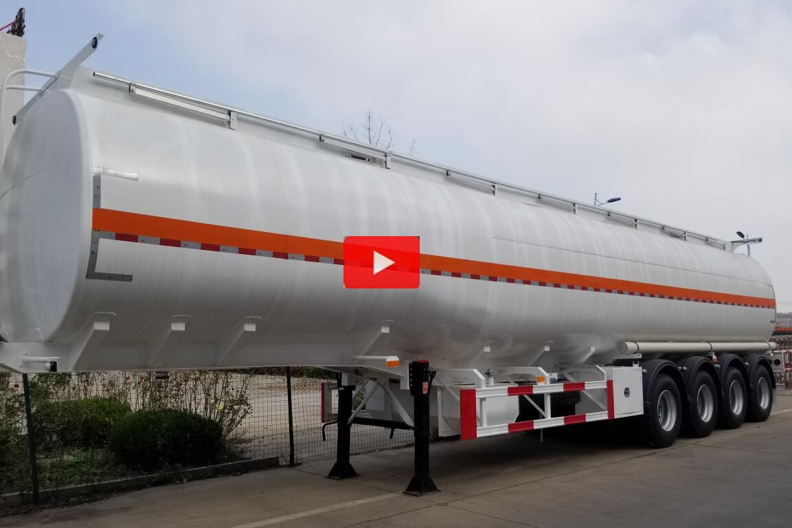 4 axles 55000liters fuel tank trailer for Ghana