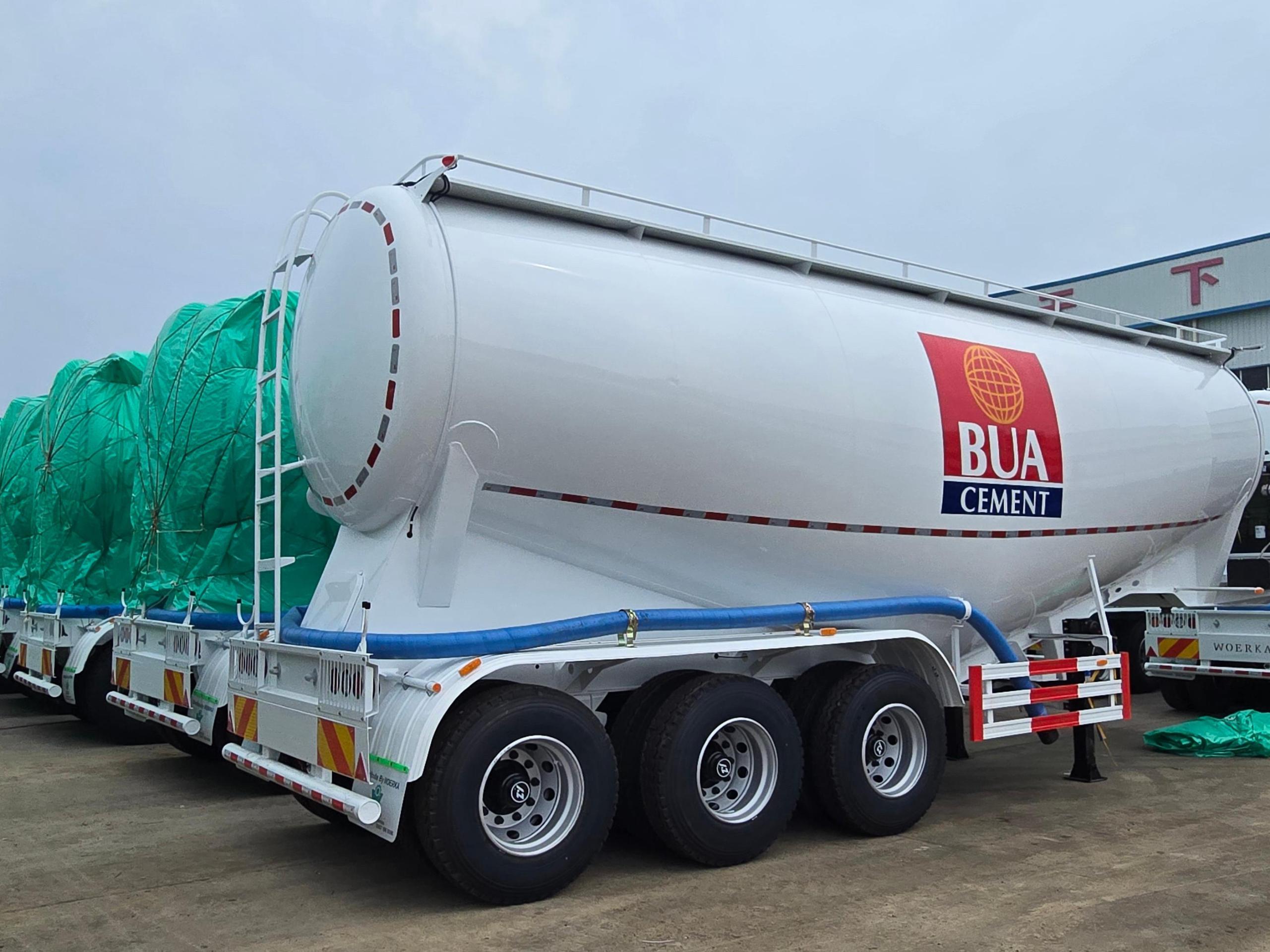 Nigerian company BUA Cement ordered a lot of 3 axles cement tank trailers from China