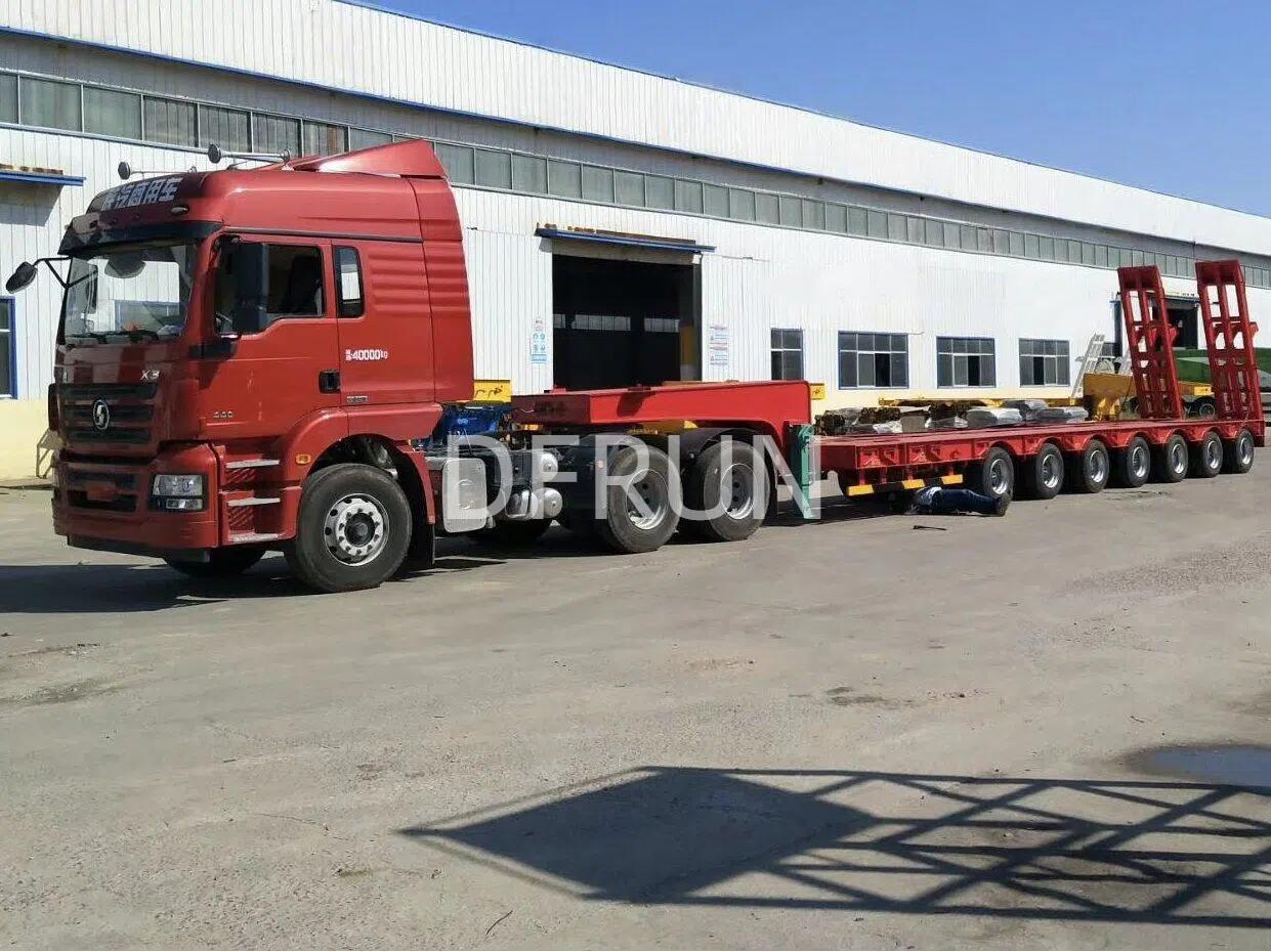 Extendable lowbed trailers