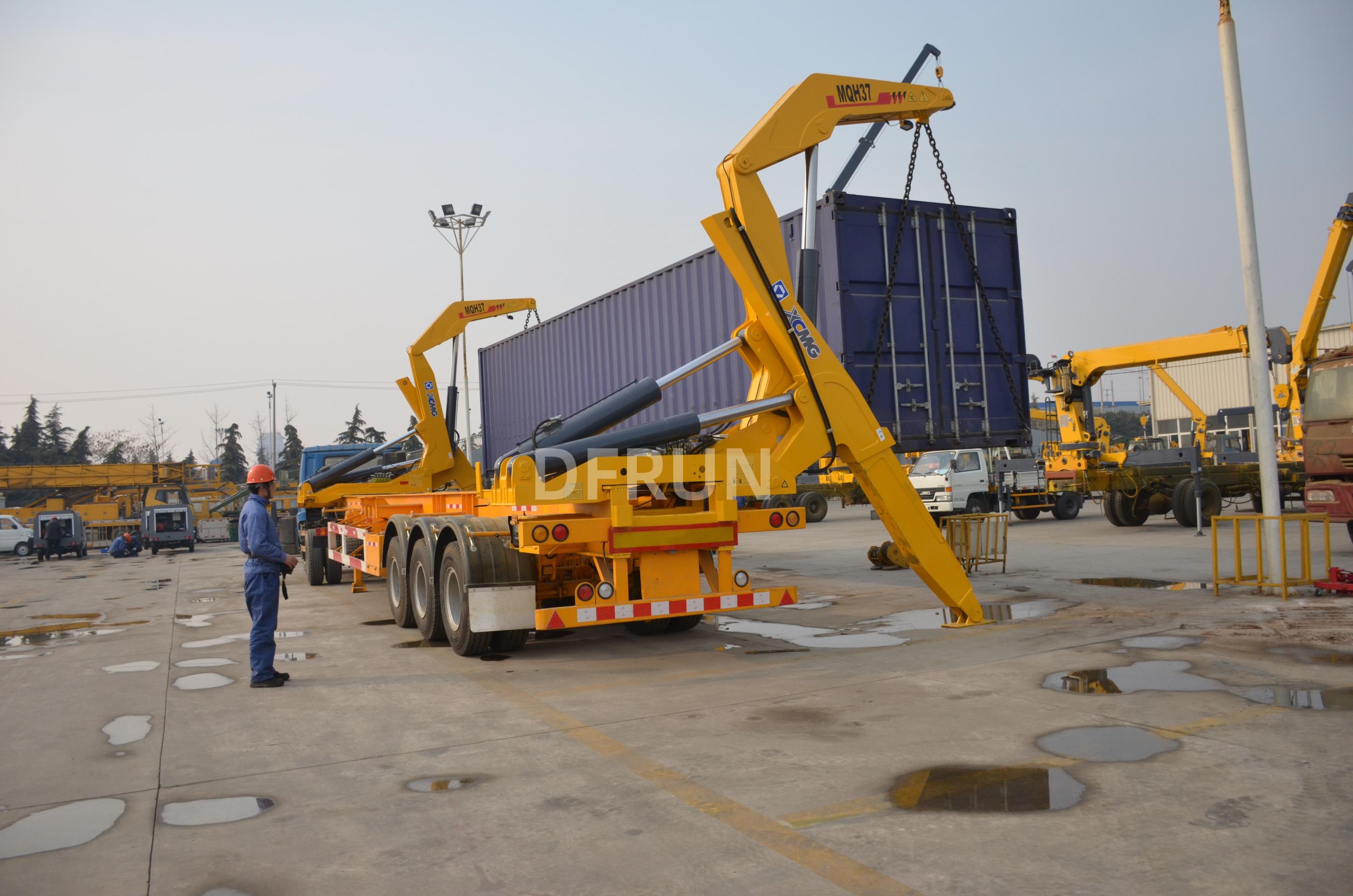 3 essieux Semi-remorque Auto-chargeuse 40FT– Livrée pour notre client de Côte d’Ivoire