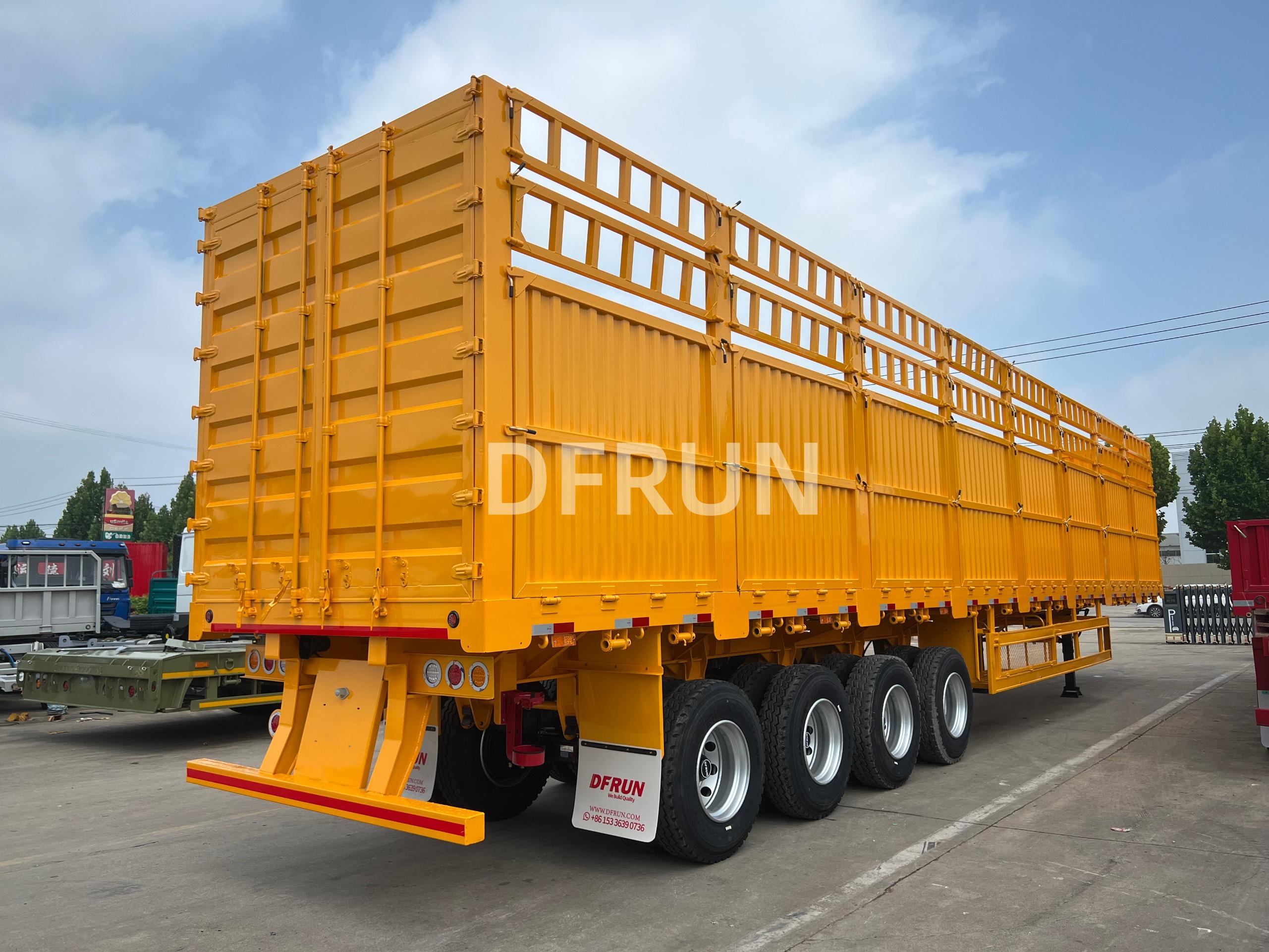 4 Essieux carrosserie 16m avec ridelle de 2.5m 80T